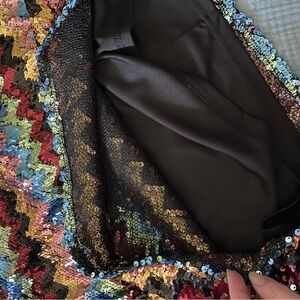 Brand new southern fried chics sequin skirt